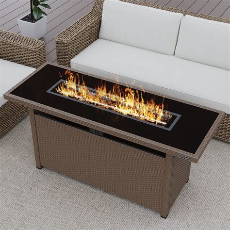 Propane Fire Table On Trex Deck