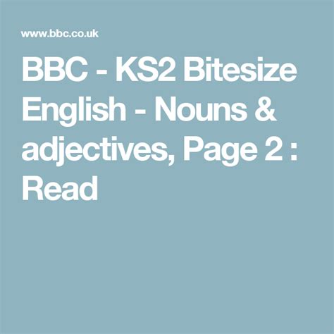 proper nouns bbc bitesize ks2