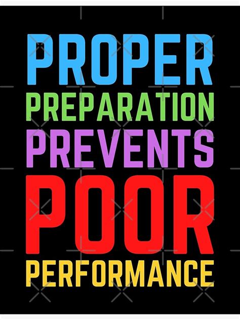 Proper Planning Prevents Poor Performance Poster