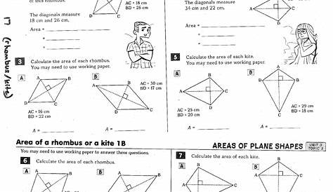 Properties Of A Kite Worksheet