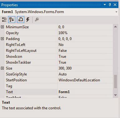 properties window not working visual studio