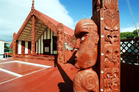Ohinemutu Maori village, Rotorua. North Island, New Zealand Stock Photo