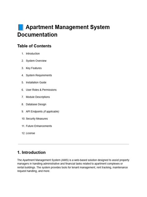Property Management System Documentation Pdf