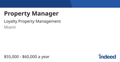 Property Manager Indeed