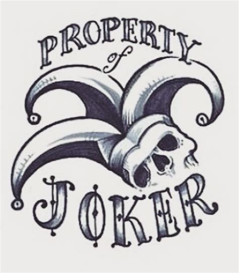 property of joker tattoo