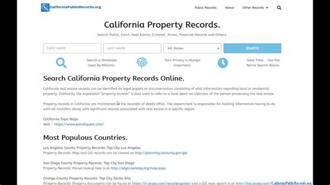 Property Records Ca