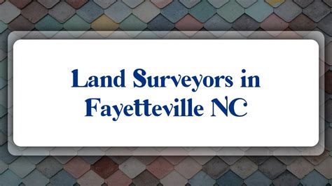 property surveyors in fayetteville nc