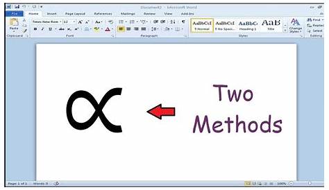 How to type proportional to symbol in Word - YouTube