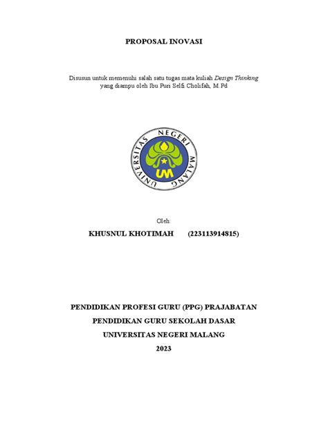 Proposal Inovasi PDF