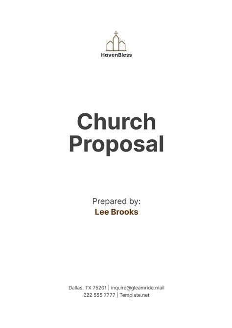 Proposal Software Guide For Churches