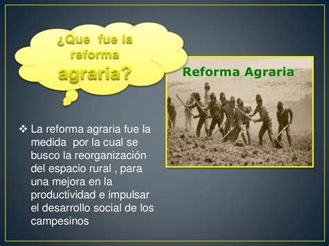 proposito de la reforma agraria