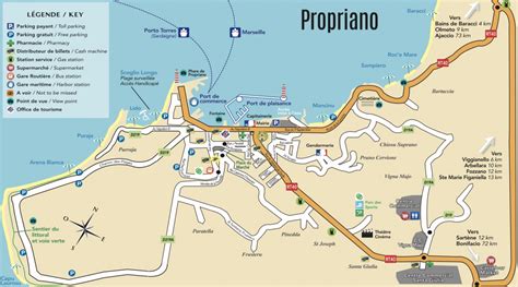 Propriano tourist map