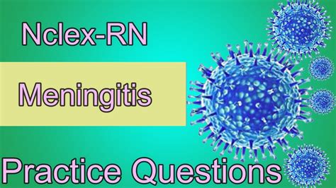 proprof questions on meningitis