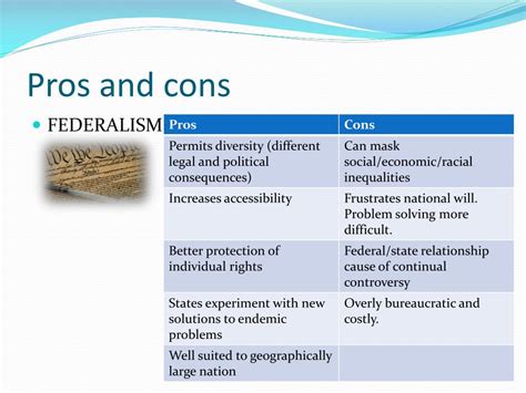 pros and cons of federal bureaucracy