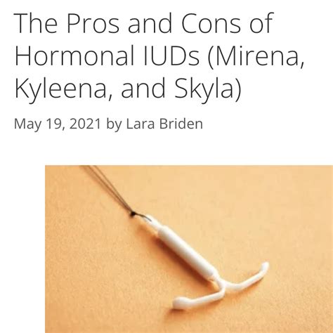 pros and cons of hormonal iud for weight loss