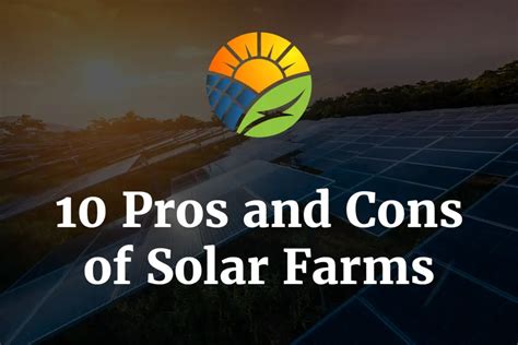 pros and cons solar farm cost