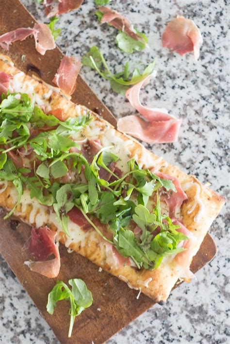 Prosciutto Arugula Balsamic Flatbread