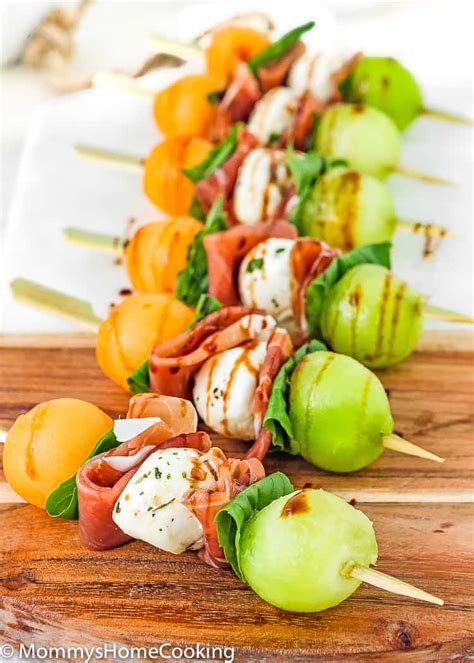 Prosciutto Melon Kabobs