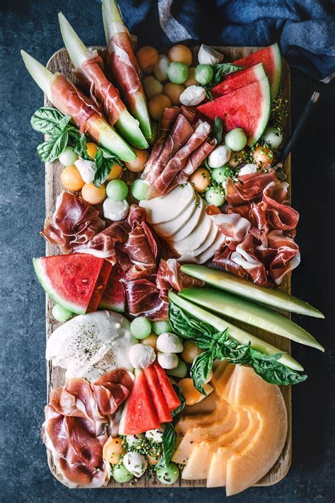 Prosciutto Melon Presentation