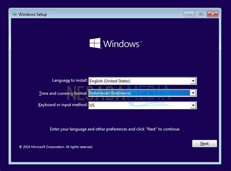 Proses instalasi Windows