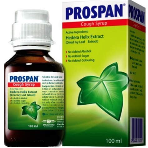 Prospan Cough Syrup Generic Name