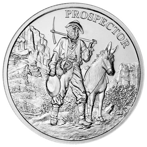 prospector silver coin
