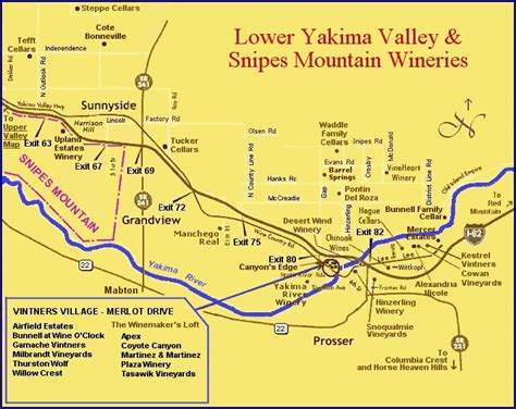 prosser washington winery map