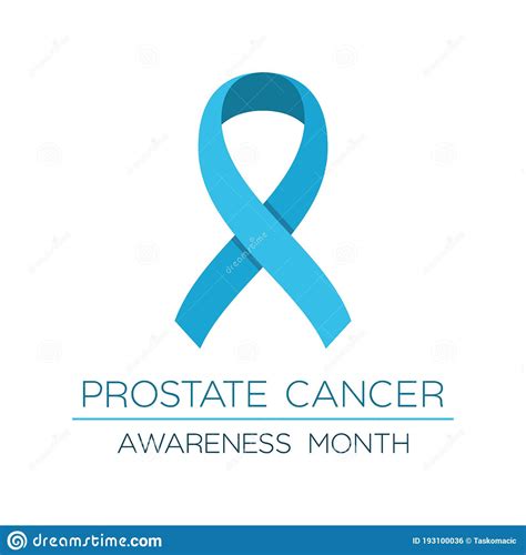 prostate cancer awareness month ribbon