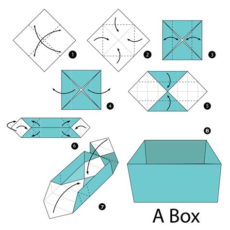 proste pudełko z papieru szablon