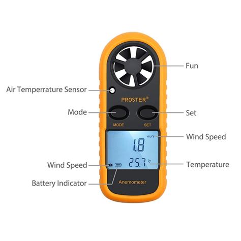 Proster Anemometer User Manual