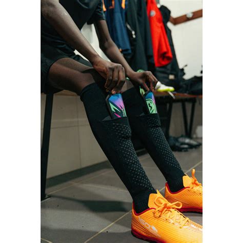 L Chaussettes protège tibia de Football pour adulte, 1 paire