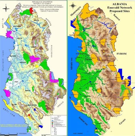 protected areas of albania