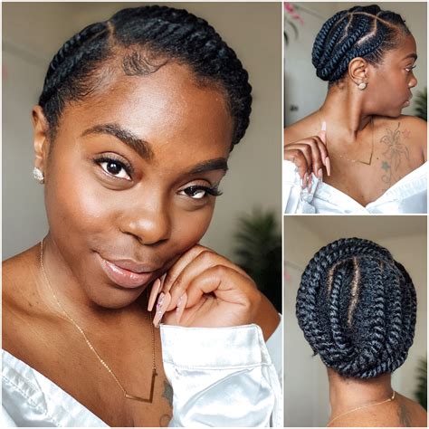 Perfect Protective Braid Styles For Short Natural Hair With Simple Style