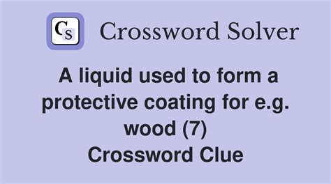 Protective Coating Crossword