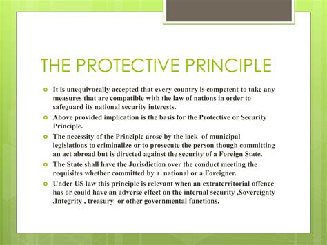 Protective Principle Example