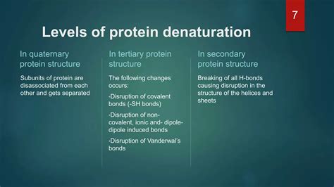 Protein Denaturation Levels