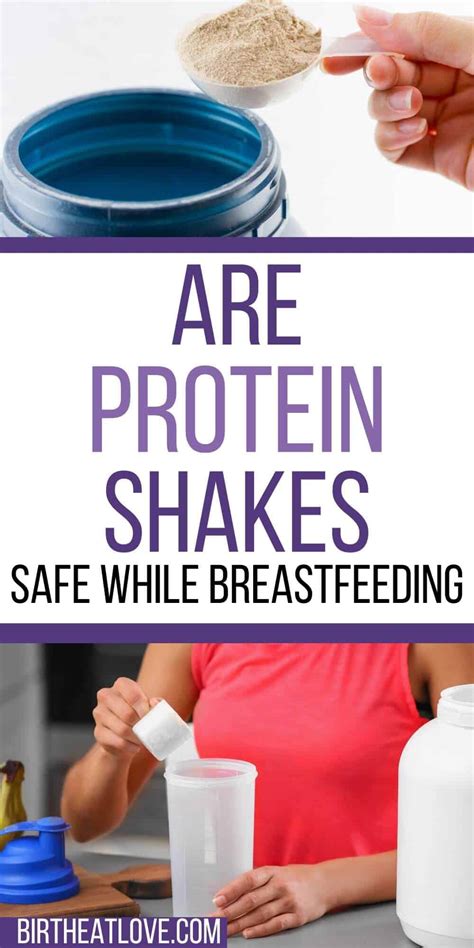 Protein Drinks While Breastfeeding