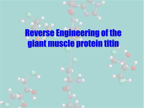 Protein Engineering Titin