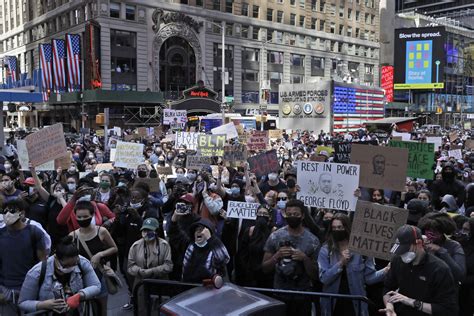 protest in new york city times square