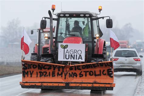 protest rolnikow na zywo