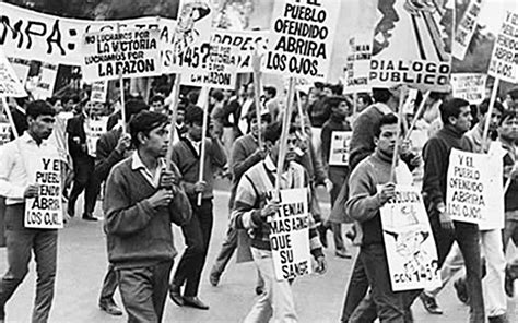 protesta de estudiantes en mexico 1968