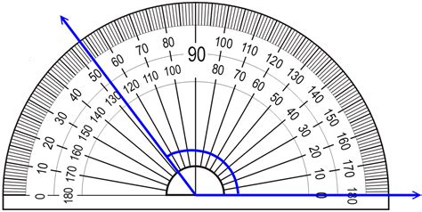 Protractor And Obtuse Angles
