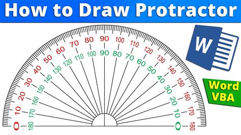 Protractor In Microsoft Word