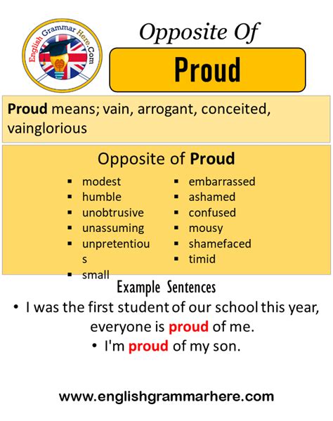 proud as a verb