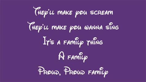 Disney's The Proud Family Theme Song Lyrics YouTube