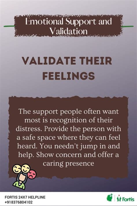 Provide Emotional Support and Validation