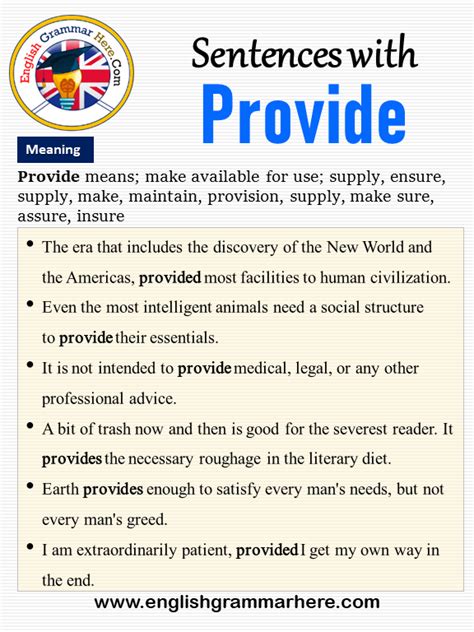 provide meaning in english with example