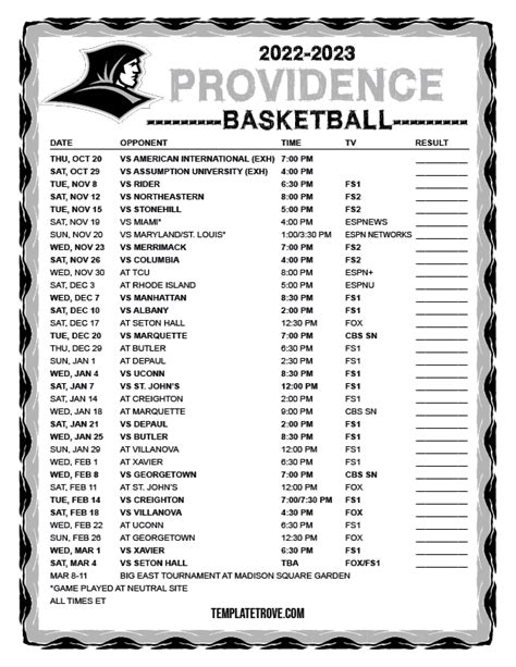providence college softball schedule 2024