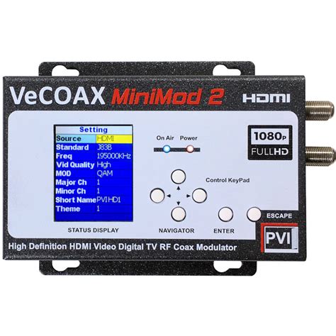 ProVideoInstruments VECOAX MiniMOD2 HDMI to RF Digital Modulator