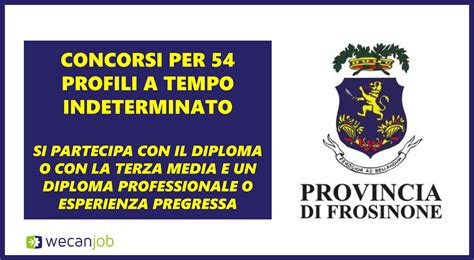 provincia di frosinone concorsi